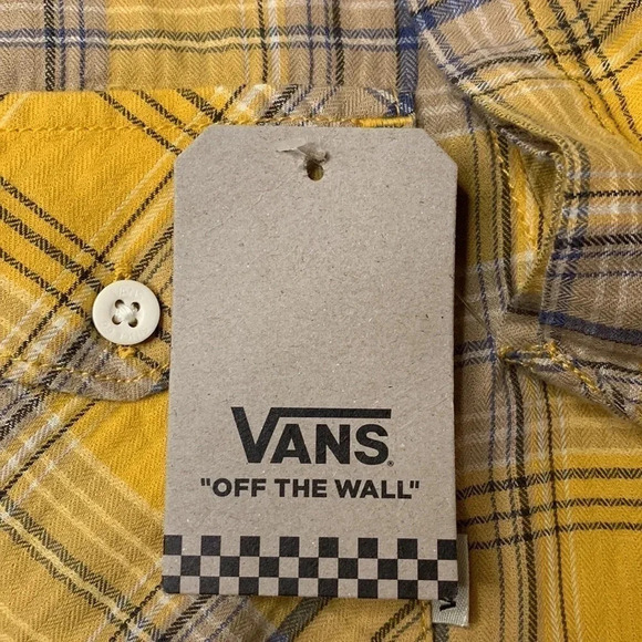 Vans Button Down Plaid Shirt NWT - Picture 4 of 10